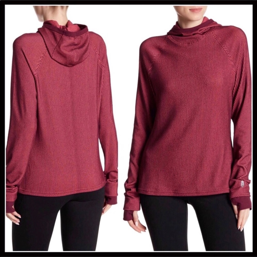 FREE PEOPLE BOHO HOODIE LONG SLEEVES KNIT TOP A2C - Picture 2 of 8
